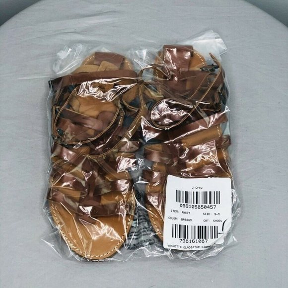 J.Crew Women's $148 Leather Gladiator Sandals - Picture 2 of 5